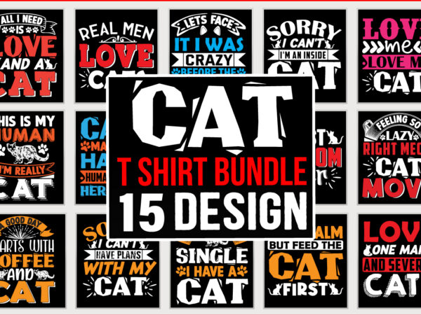 Cat t shirt design bundle