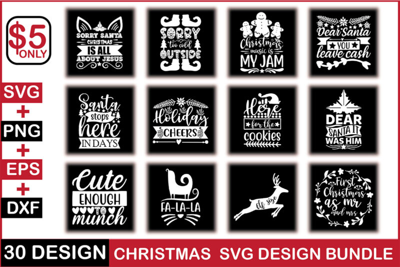 Christmas Svg Design Bundle