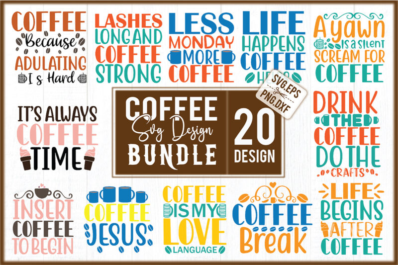 Coffee SVG Design Bundle