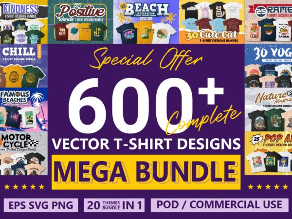 Vector t-shirt designs mega bundle, buy t-shirt designs for commercial use, t-shirt designs vector packs, t shirt designs for sale, illustration, anime, japanese, pop art, nature, urban, beach, cartoon,