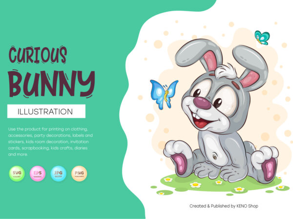 Curious easter bunny. t-shirt, png, svg.