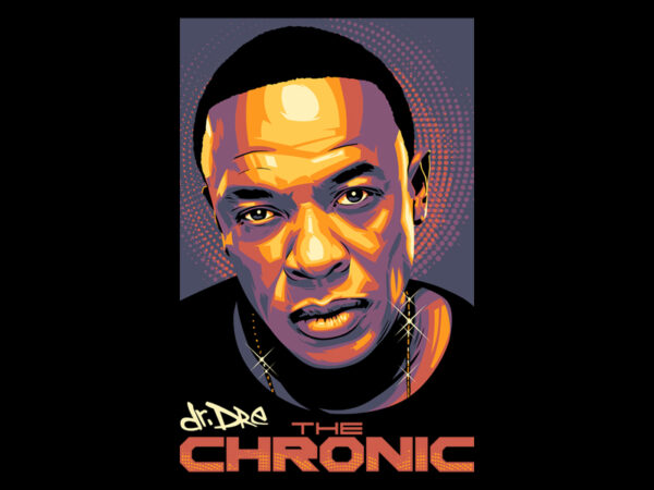 Dr dre t shirt vector illustration