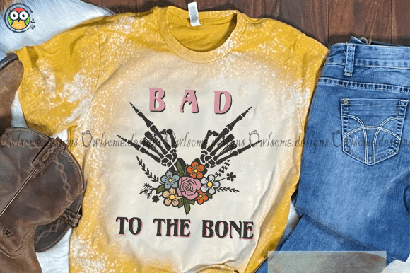 Bad to the bone t-shirt design