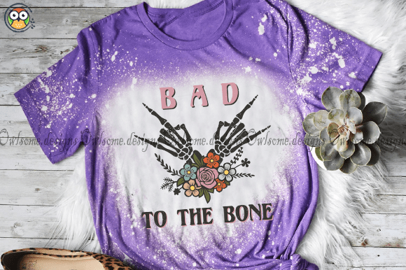 Bad to the bone t-shirt design