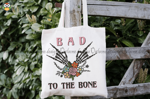 Bad to the bone t-shirt design