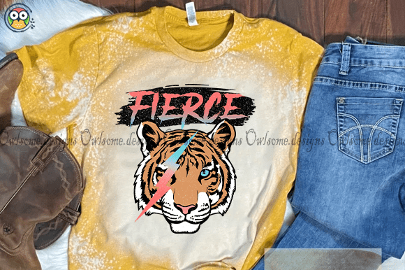 Fierce tiger t-shirt design