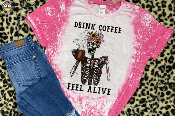 Drink coffee feel alive t-shirt design