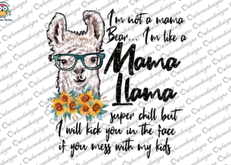 Mama Llama t-shirt design