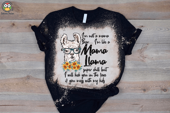 Mama Llama t-shirt design