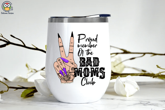 Proud member of the bad moms club t-shirt design