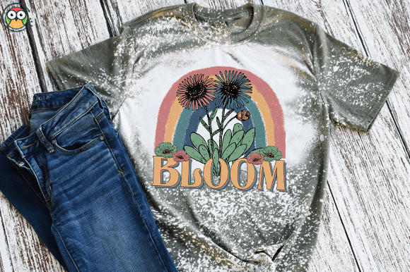Retro Bloom T-shirt design