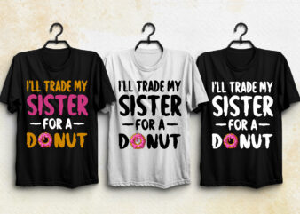 Donut Lover T-Shirt Design