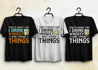 Drink Whiskey T-Shirt Design
