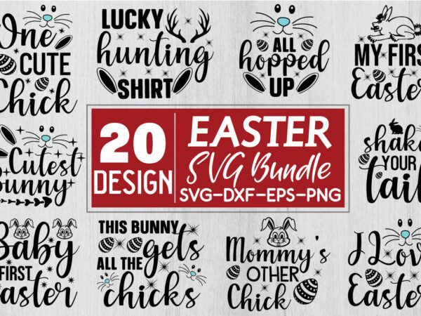 Easter svg bundle vector clipart