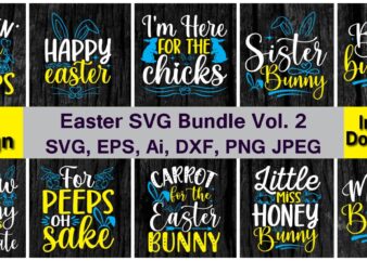 Easter T-Shirt PNG & SVG Vector 20 t-shirt design bundle, and t-shirt Design for best sale t-shirt design, trending t-shirt design, vector illustration for commercial use