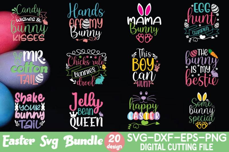 Easter svg bundle vector T shirt Design