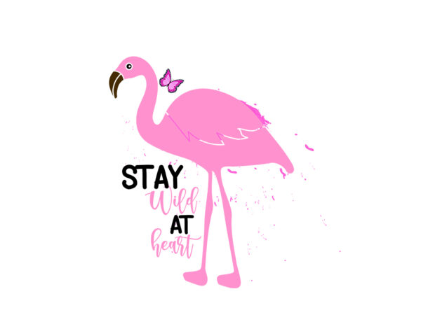 Summer flamingo t shirt template vector
