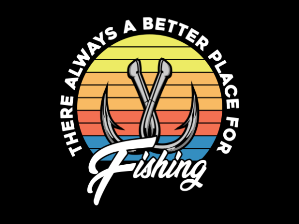 Fishing spot t shirt graphic design