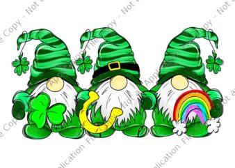 Lucky Rainbow Gnome Happy St Patrick’s Day Png, Gnome Happy St Patrick’s Day Png, Irish Png, Gnome Png, Patrick Day Png