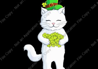 Cat Leprechaun Happy St Patricks Day Irish Shamrock Png, Cat Leprechaun Happy St Patricks Day Png, Cat St.Patrick Day Png, Cat Png