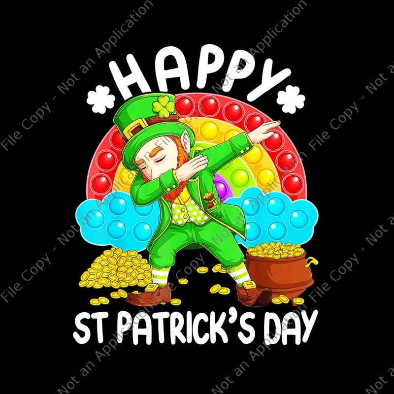 Happy St Patrick’s Day Leprechaun Pop It Rainbow Fidget Png, Leprechaun Pop It Rainbow Fidget Png, St.Patrick Day Png