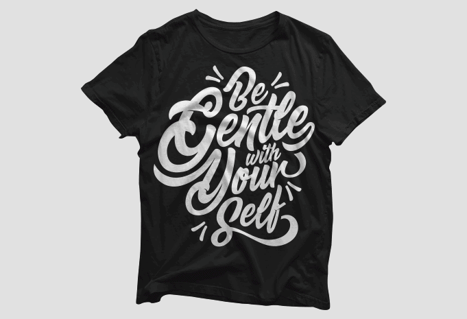 Be Gentle With Yourself – motivational quotes typography t shirt design bundle, saying and phrases lettering t shirt designs pack collection for commercial use.