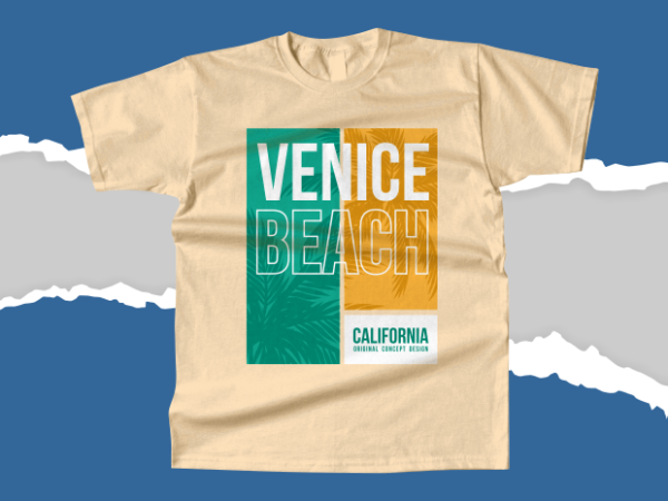Venice beach t-shirt design