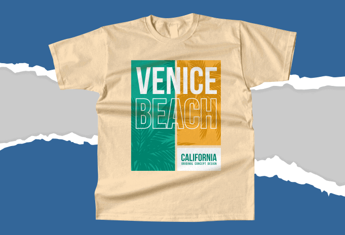 Venice Beach T-shirt Design