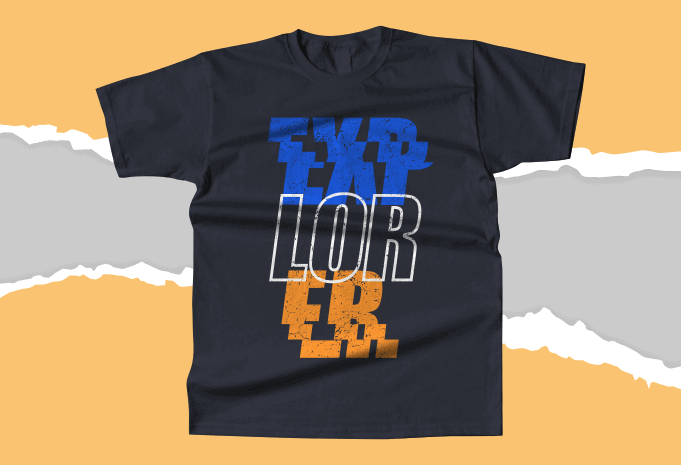 Explorer – Typography T-shirt Design