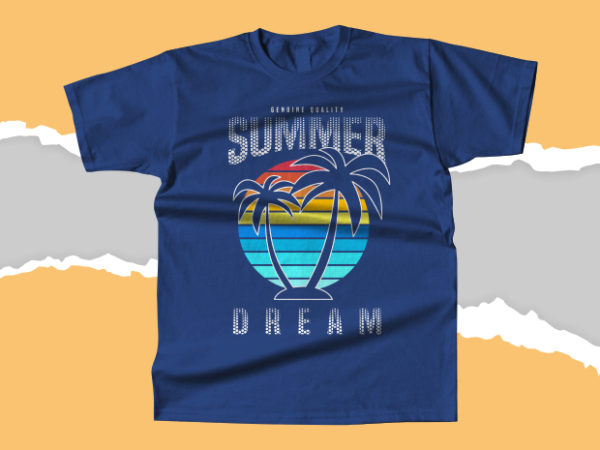 Summer dream t-shirt design
