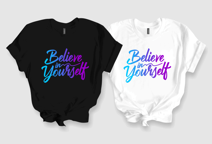 Believe In Yourself – You make me smile – motivational quotes typography t shirt design bundle, saying and phrases lettering t shirt designs pack collection for commercial use.