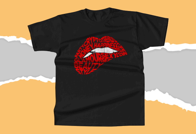 Sexy Lips But Something Glamour Typography T-shirt Design , dripping lips svg, small sexy lips come out bloody feelings of sexy craving vector, dripping lips vector, lips vector, dripping lips