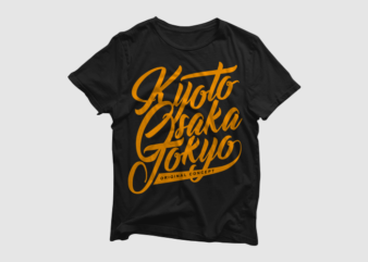 Kyoto, Osaka, Tokyo graphic t-shirt – Only $5