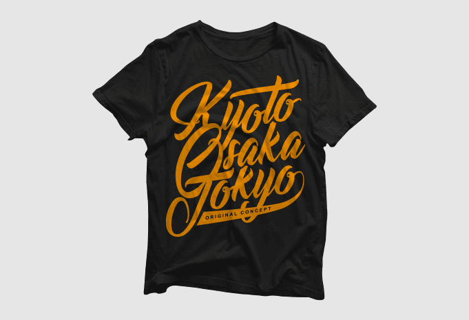 Kyoto, Osaka, Tokyo graphic t-shirt – Only 