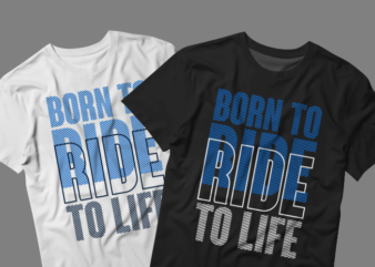 Born to ride graphic t-shirt