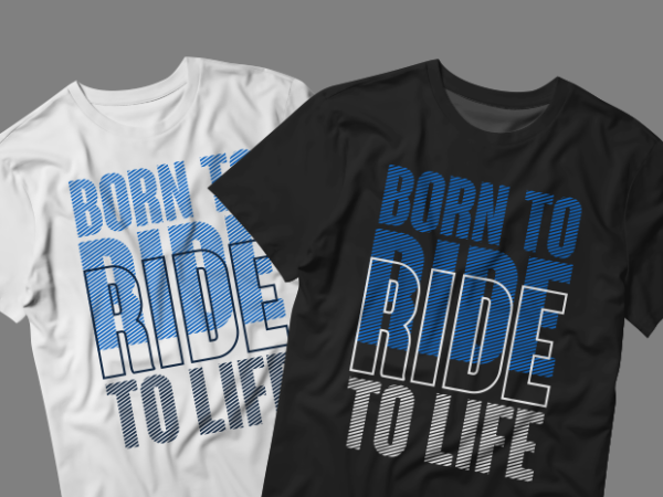 Born to ride graphic t-shirt