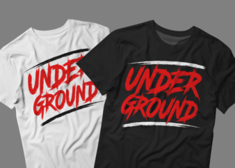 Underground Typography Graphic T-shirt