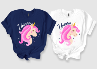 Cute Unicorn t shirt vector file