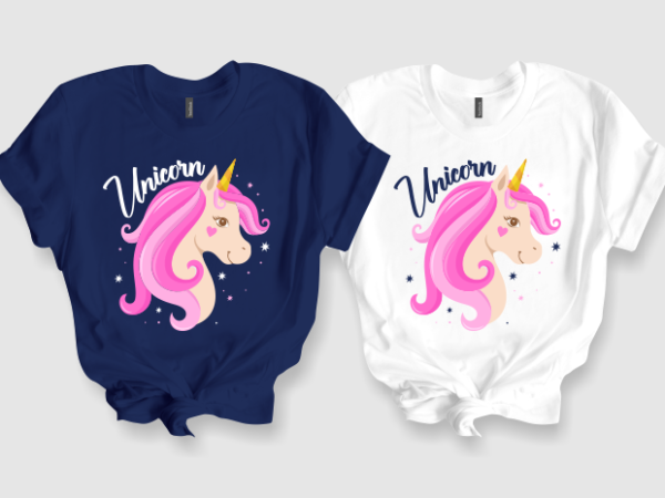 Cute unicorn t shirt vector file