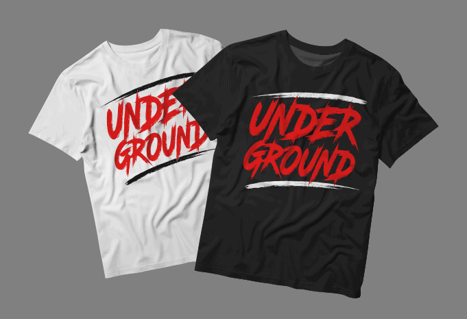 Underground Typography Graphic T-shirt