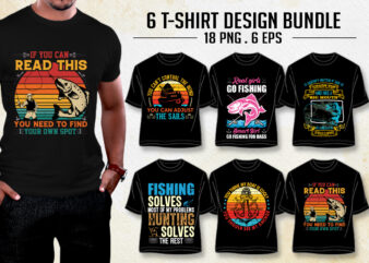 Fishing Lover T-Shirt Design Bundle