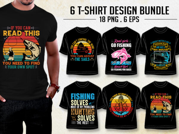 Fishing lover t-shirt design bundle