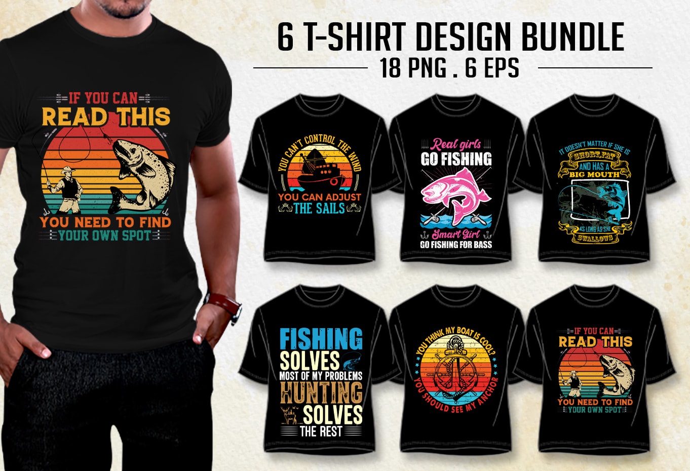 Fishing Lover T-Shirt Design Bundle - Buy t-shirt designs