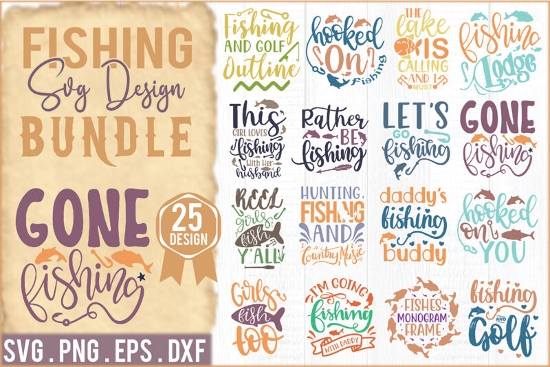 Fishing SVG Design Bundle