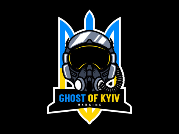 Ghost of kyiv t shirt design template