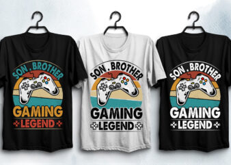 Gaming Legend T-Shirt Design