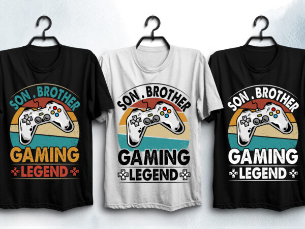 Gaming legend t-shirt design