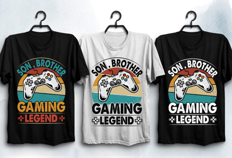 Gaming Legend T-Shirt Design