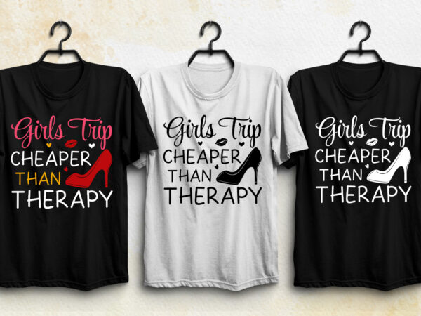 Girls trip therapy t-shirt design