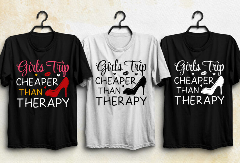 Girls Trip Therapy T-Shirt Design